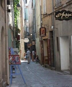 Smalle straatjes in Pézenas