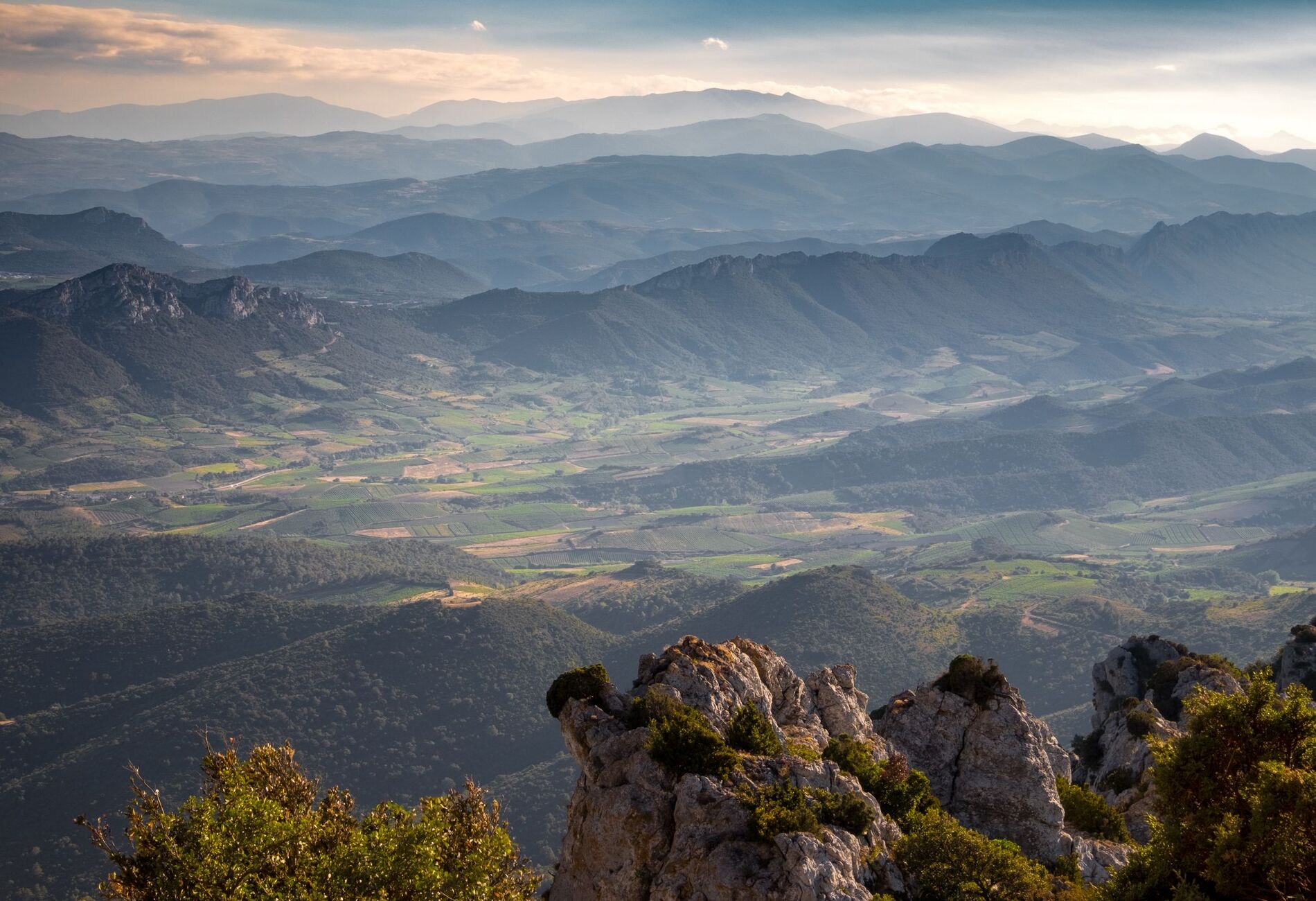 De heuvels van de Haut-Languedoc